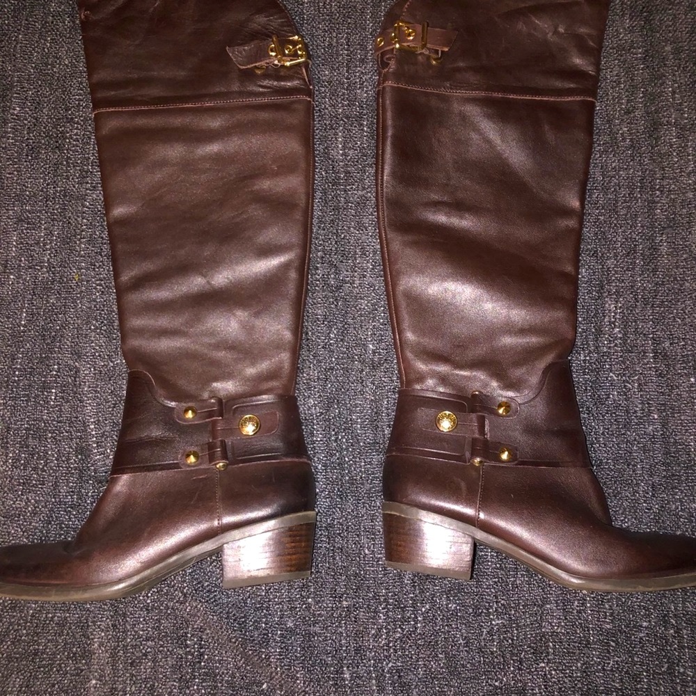 VINCE CAMUTO Brooklee Boot LEATHER BROWN 7.5 - Picture 2 of 8